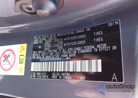 2017 Lexus Rx 350 z USA, uszkodzony, nr VIN 2T2ZZMCA7HC037973